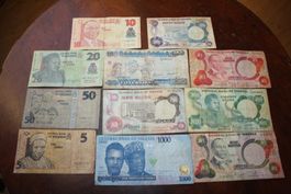Nigéria lot 11 billets