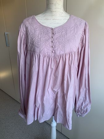Next Bluse, Gr. 52, rosa mit Stickereien, Top Zustand!
