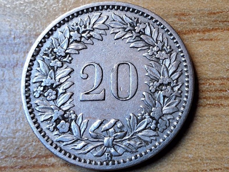 Alle Münzen: 20 Rappen 1883 - sehr schön! – Gebraucht aus Münchenstein von purbach1 1