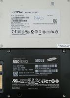 2×SSDs,1×Samsung 850 EVO 500GB& 1×Crucial 512 GB Festplatte!