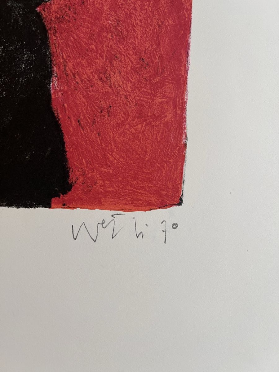 Grafica & Litografie: Hugo Wetli Original- Lithographie "Konzert" 1970 – Usato da Adliswil venduto da buch_und_kunst 1