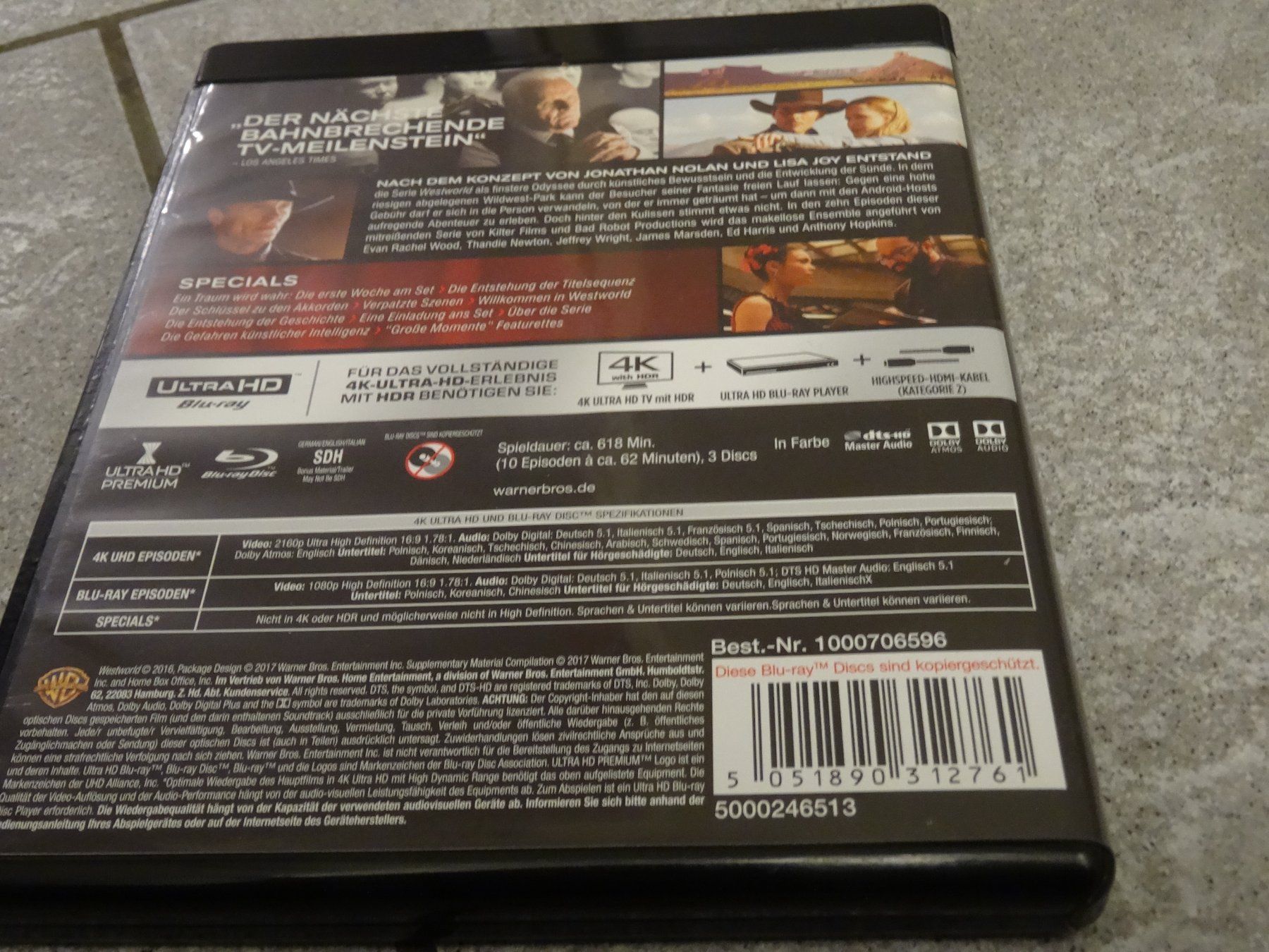 Tous les DVDs: Westworld Staffel 1 4K Ultra HD Blu-ray – D'occasion à Olten par Disc-Verkauf 1