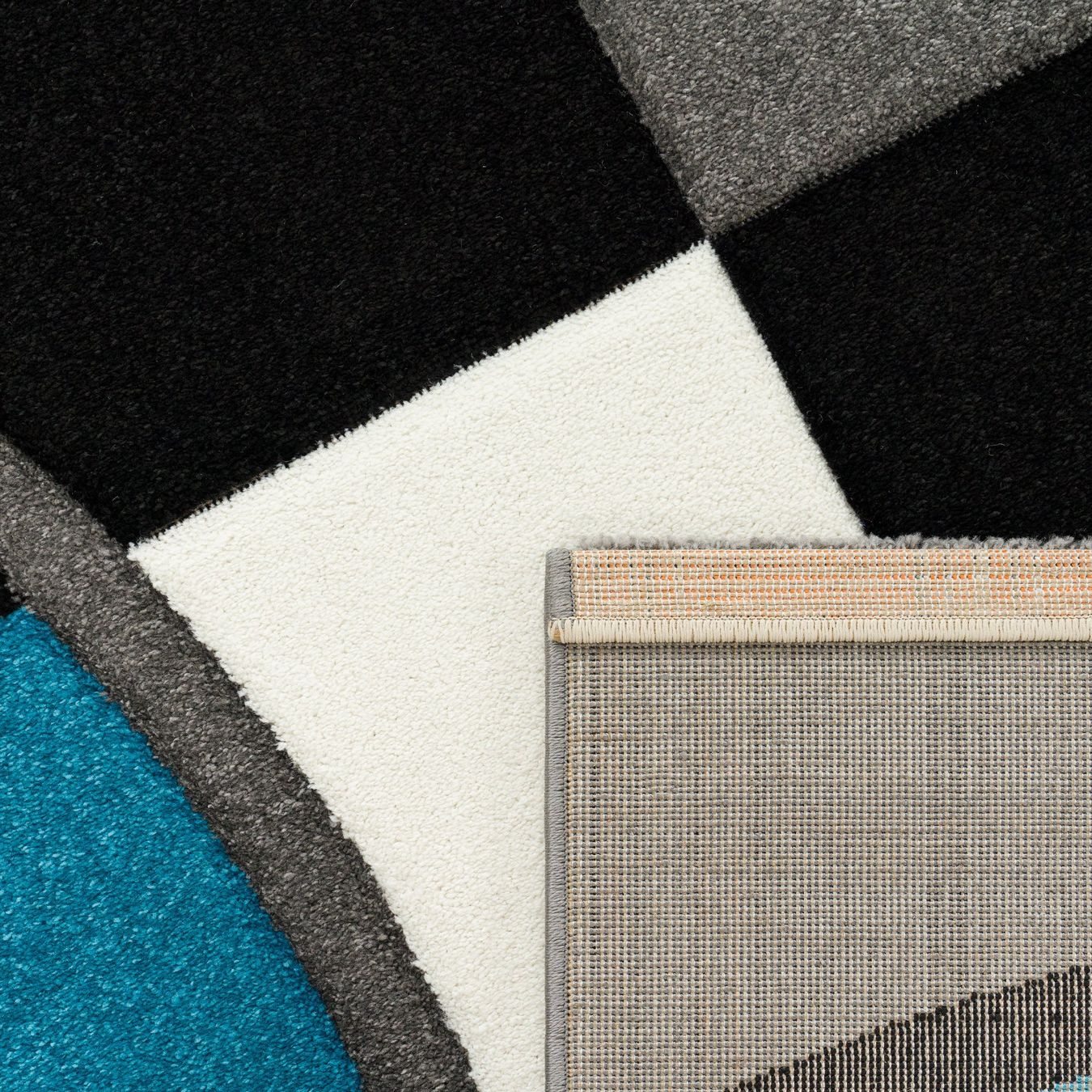 Tappeti: XXL Teppich Karo NEU Blau – Nuovo e nell'imballaggio originale da Bern venduto da Miraitrading 2