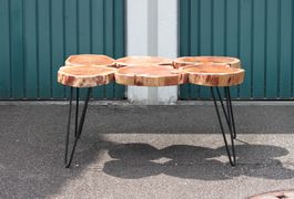 Akazie Couchtisch aus Massivholz
