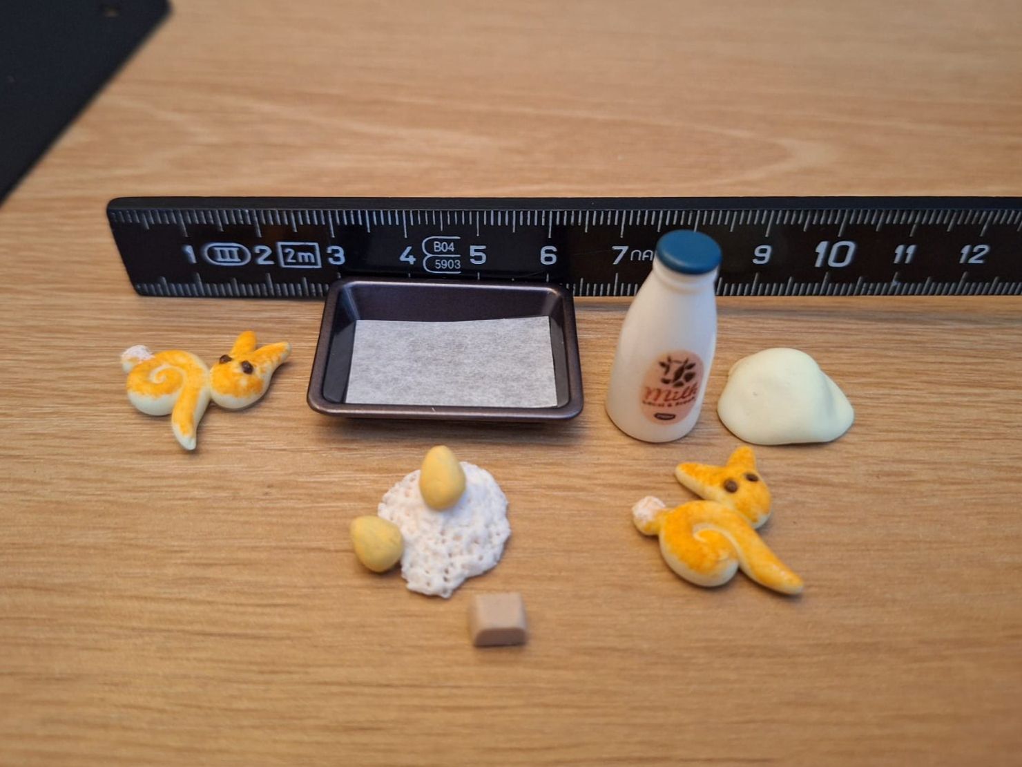 Case e mobili per bambole: Handmade Hasenbrötchen Back Set – Nuovo (secondo la descrizione) da Zürich venduto da HandmadeTinyFood 1