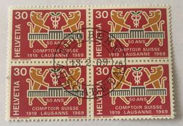 4 er Block Nr.463 mit Vollstempel  Bern