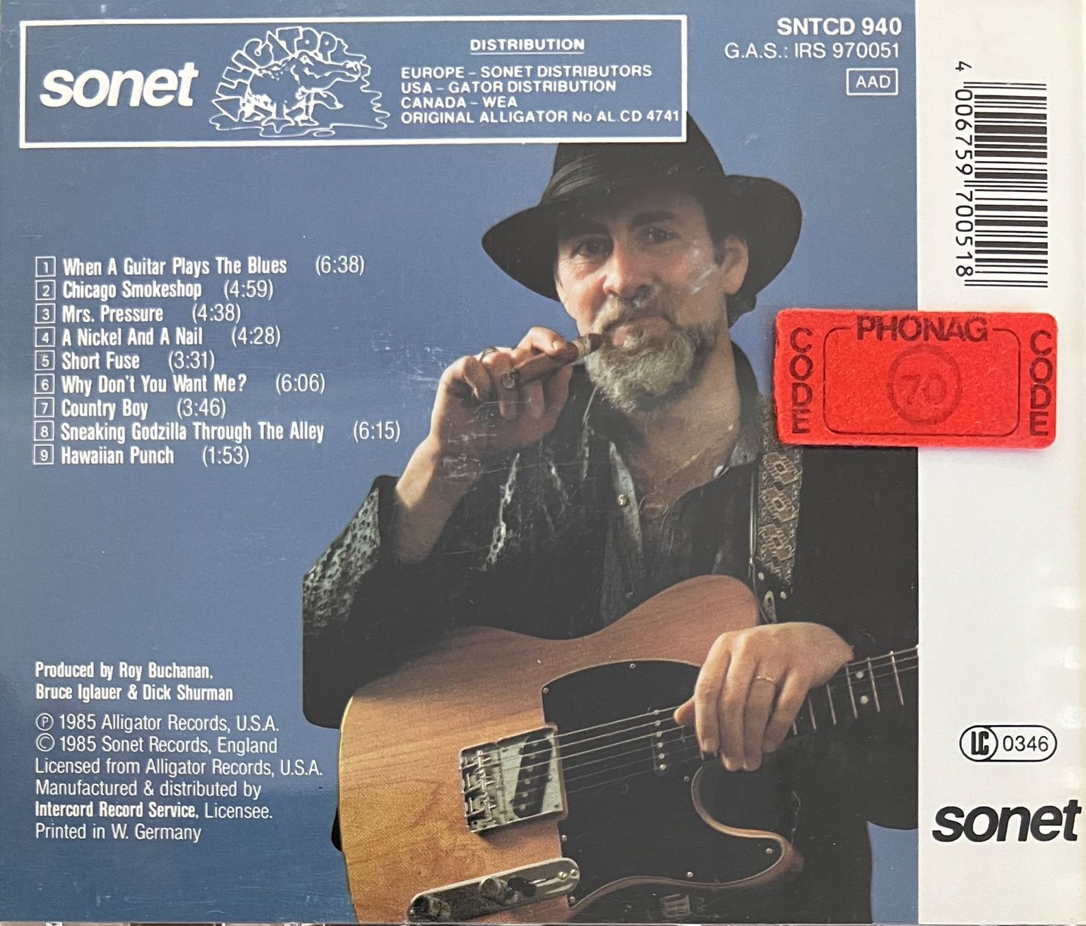 CDs: ROY BUCHANAN / When A Guitar Plays The Blues – Gebraucht aus Bischofszell von kustavi 1
