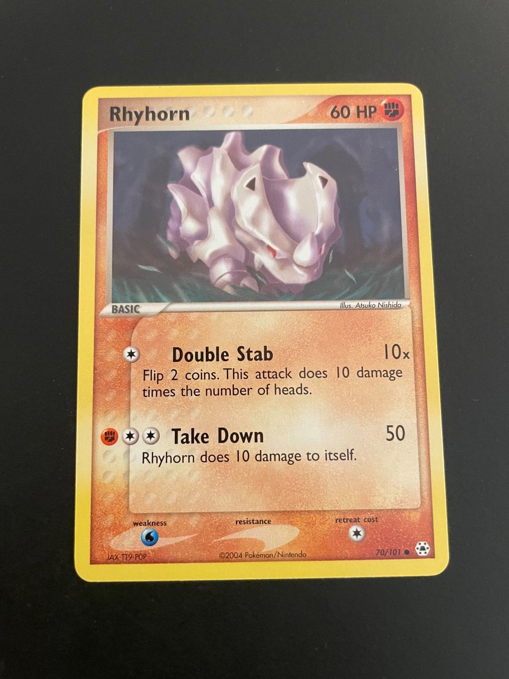 Pokémon Carte collezionabili: Rhyhorn Hidden Legends 70/101 – Usato da Zürich venduto da pokemon_cards