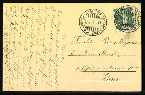 Cartoline postali: AK Oberburg, Totalansicht mit Kirche – Usato da Berlin venduto da bartko-reher 1