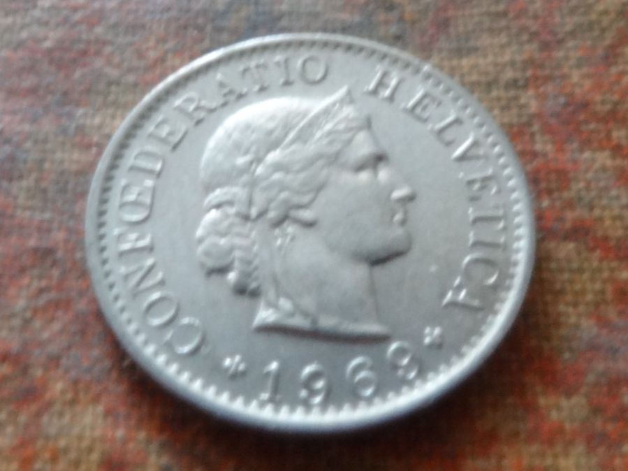 Tutti le monete: 5 Rp. 1969  (C) – Usato da Romanel-sur-Lausanne venduto da Swift13
