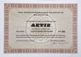 Paul Kränzlin Möbelfabrik Waldstatt AG - 1961