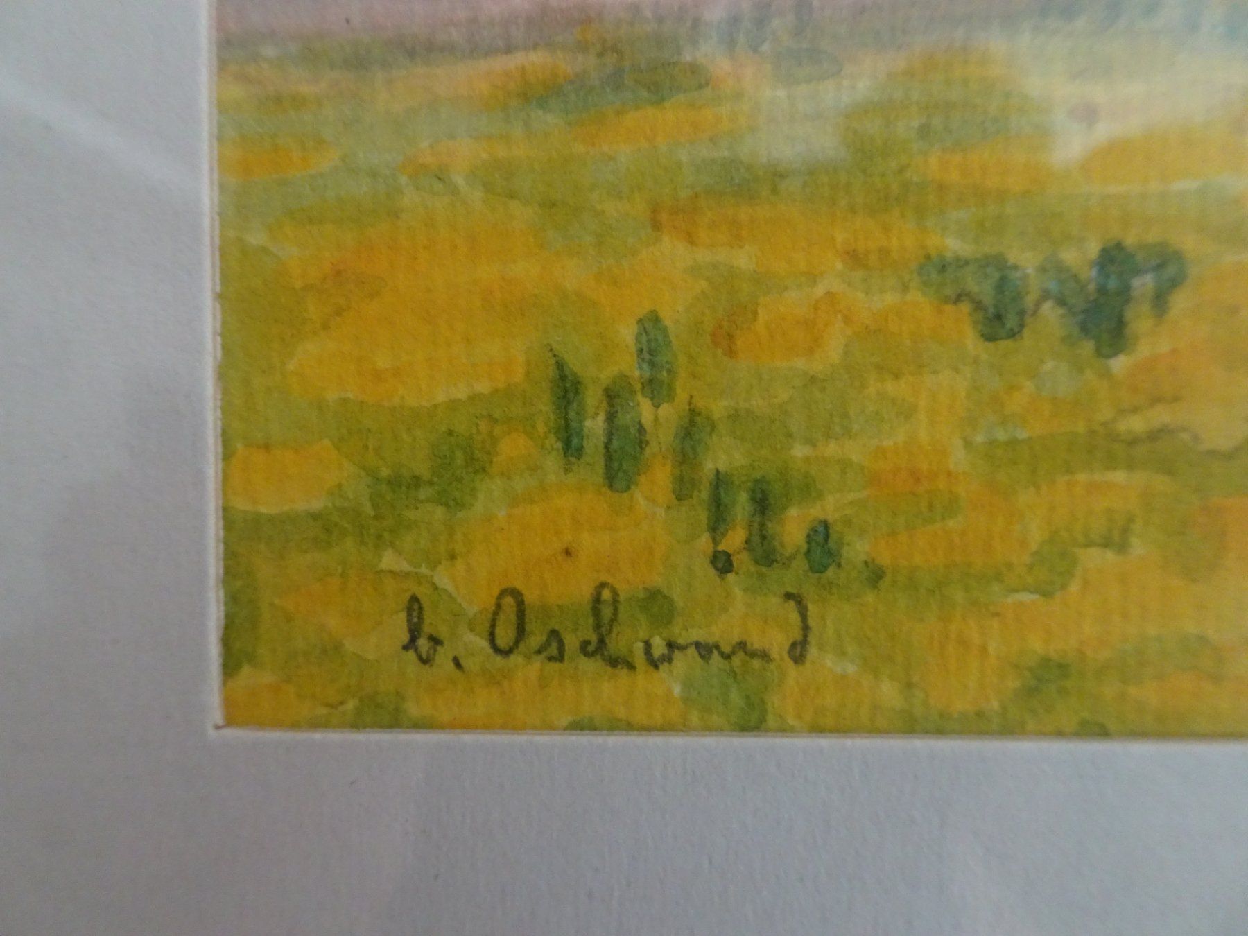 Dipinti: ** Bruno Hesse Aquarell ** Bild Gemälde schweizer Kunst – Usato da Goldswil b. Interlaken venduto da troedlermarkt-goldsw 5