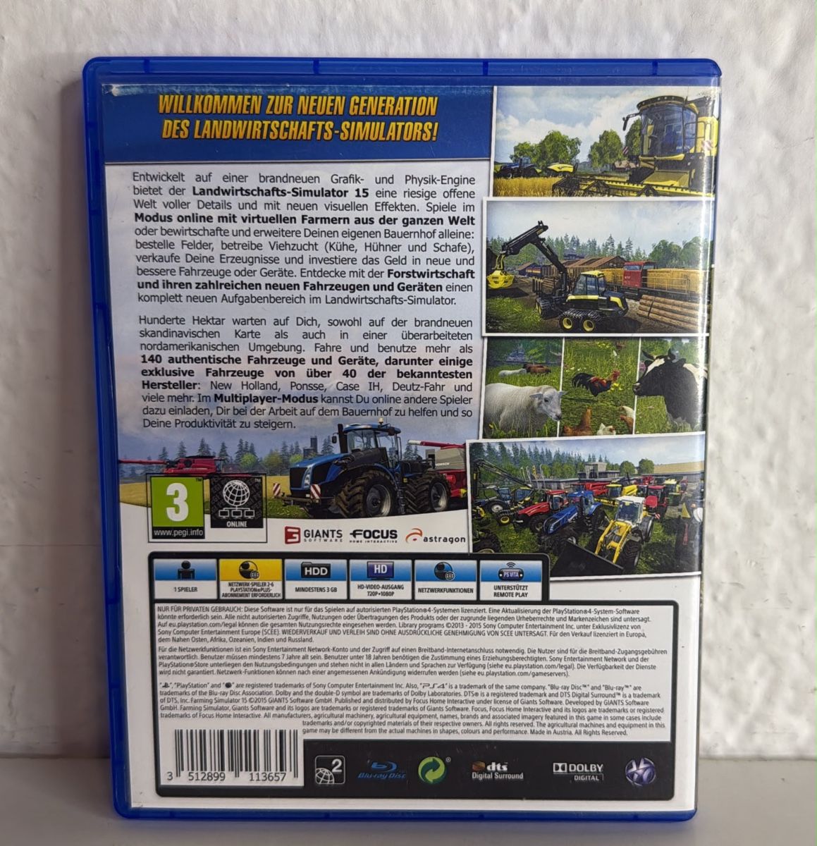 Sony Spiele: Farming Simulator 15 PS4/PS5 game – Gebraucht aus Ehrendingen von bubulence 1