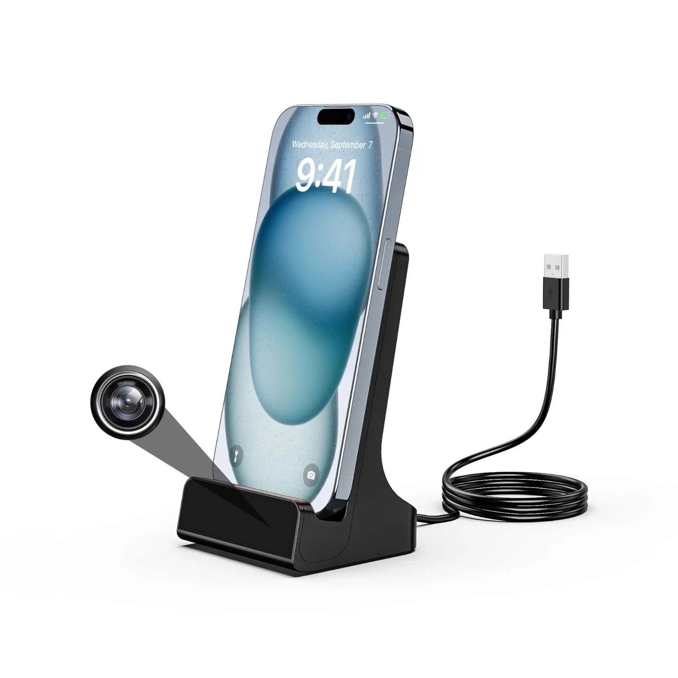 Apple Caricabatterie: Ladestation mit versteckter Kamera und USB-Kabel – Usato da Winterthur venduto da Smart-cam
