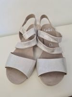 Silberne Caprice Sandalen, Grösse 38.5, neuwertig!