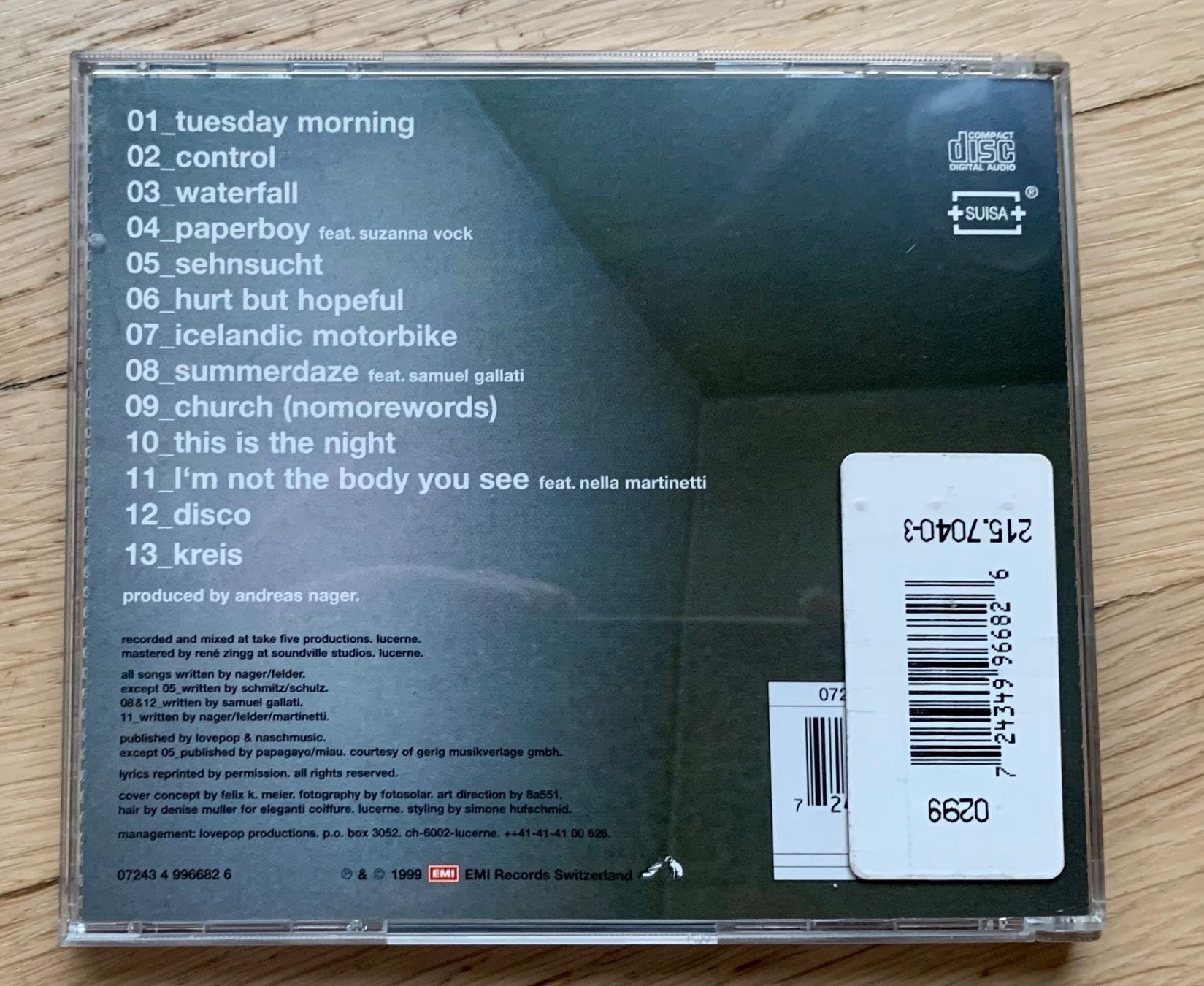 CD: Felder hurt but hopeful – Usato da Zürich venduto da Fieber 2