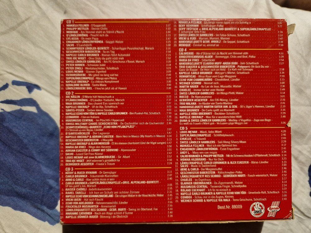 CD: Various: 101 Schwiizer Hits - Vergriffene 5CD Box Vergriffen – Usato da Brittnau venduto da Zibu 1