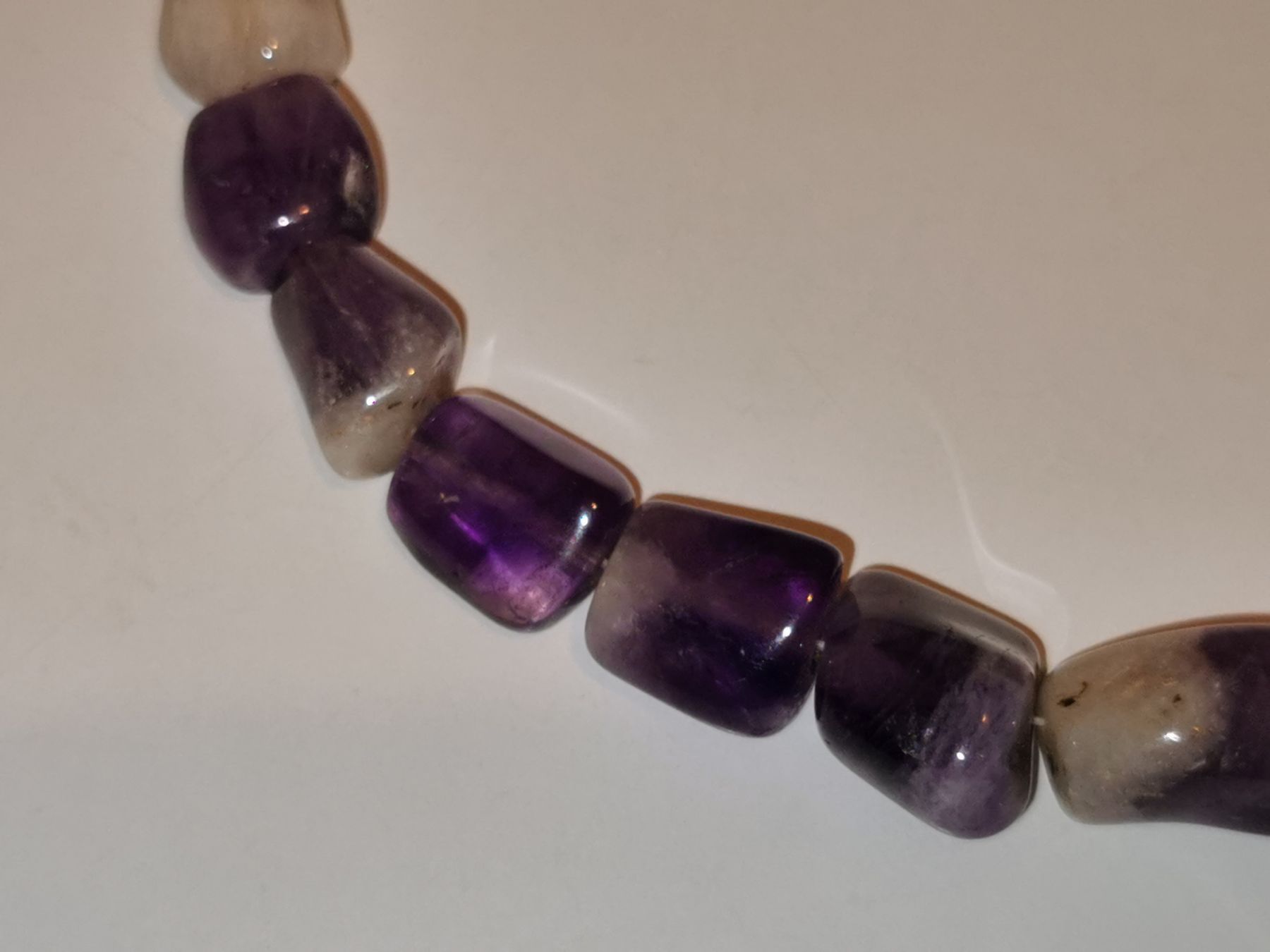 Ketten: Damen Kette aus Amethyst – Neu (gemäss Beschreibung) aus Schlieren von vlalif 1
