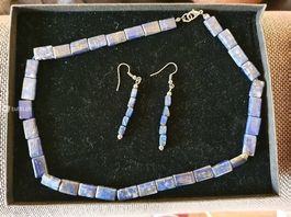 Parure collana e orecchini in lapislazzuli