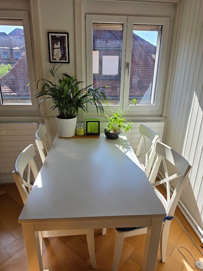 Ikea Tavoli: VIHALS  Extendable table, white, 120/180x74 cm – Usato da Zürich venduto da fel_h59f 3