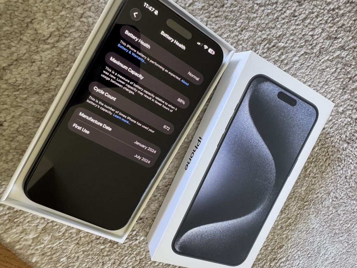 Apple Handys / Smartphones: Apple iPhone 15 Pro Max 256 GB mit Originalverpackung – Gebraucht aus Altendorf von wqv_97 4
