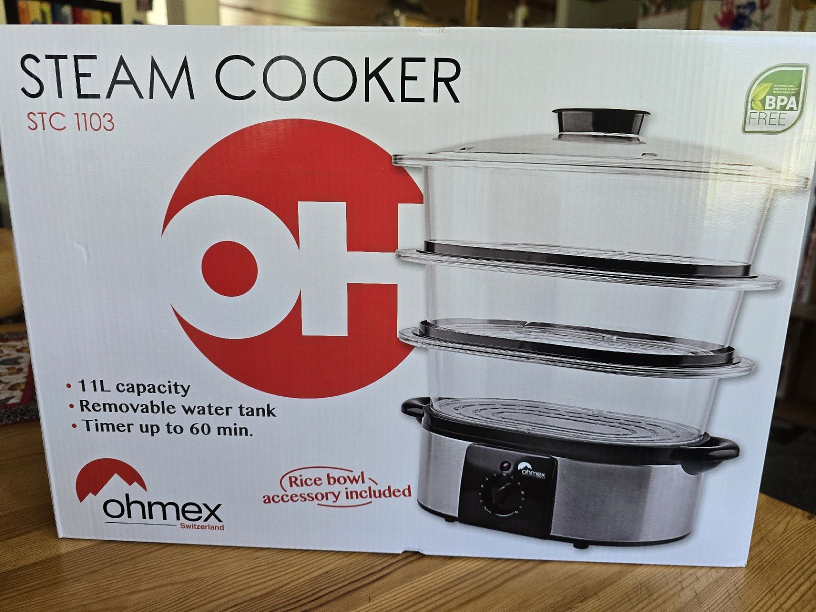Ohmex Küchengeräte: Dampfgarer Ohmex STC 1103 neu – Neu und originalverpackt aus Ebikon von Vitada