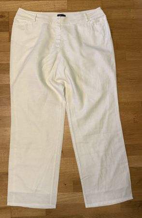 Frank Walder Susanne Leinenhose weiss Grösse 48