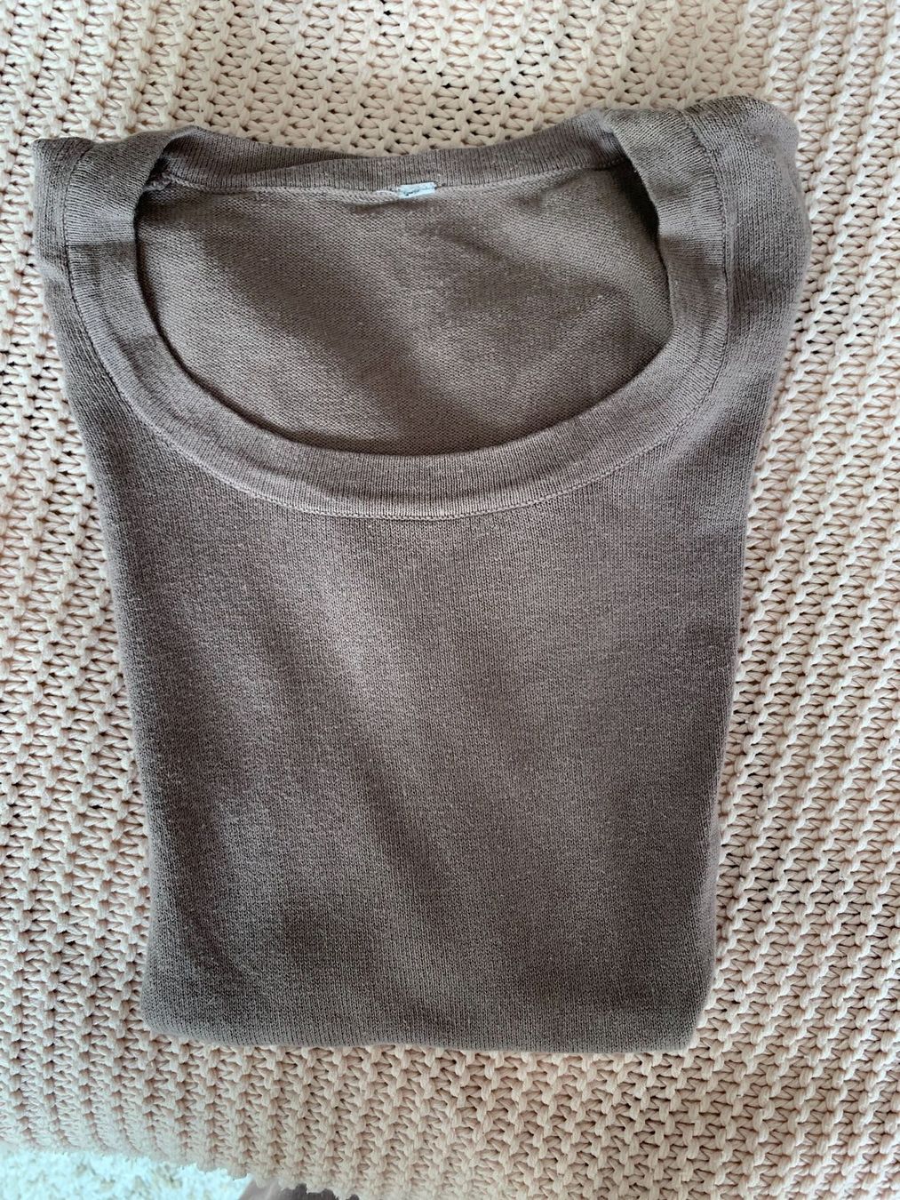 Top: Pull léger manche longue brun/ gris – Nuovo (secondo la descrizione) da Montreux venduto da iizaa811 3