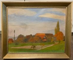 Hans Scheitlin Original Landschafts-Malerei, signiert, 1937