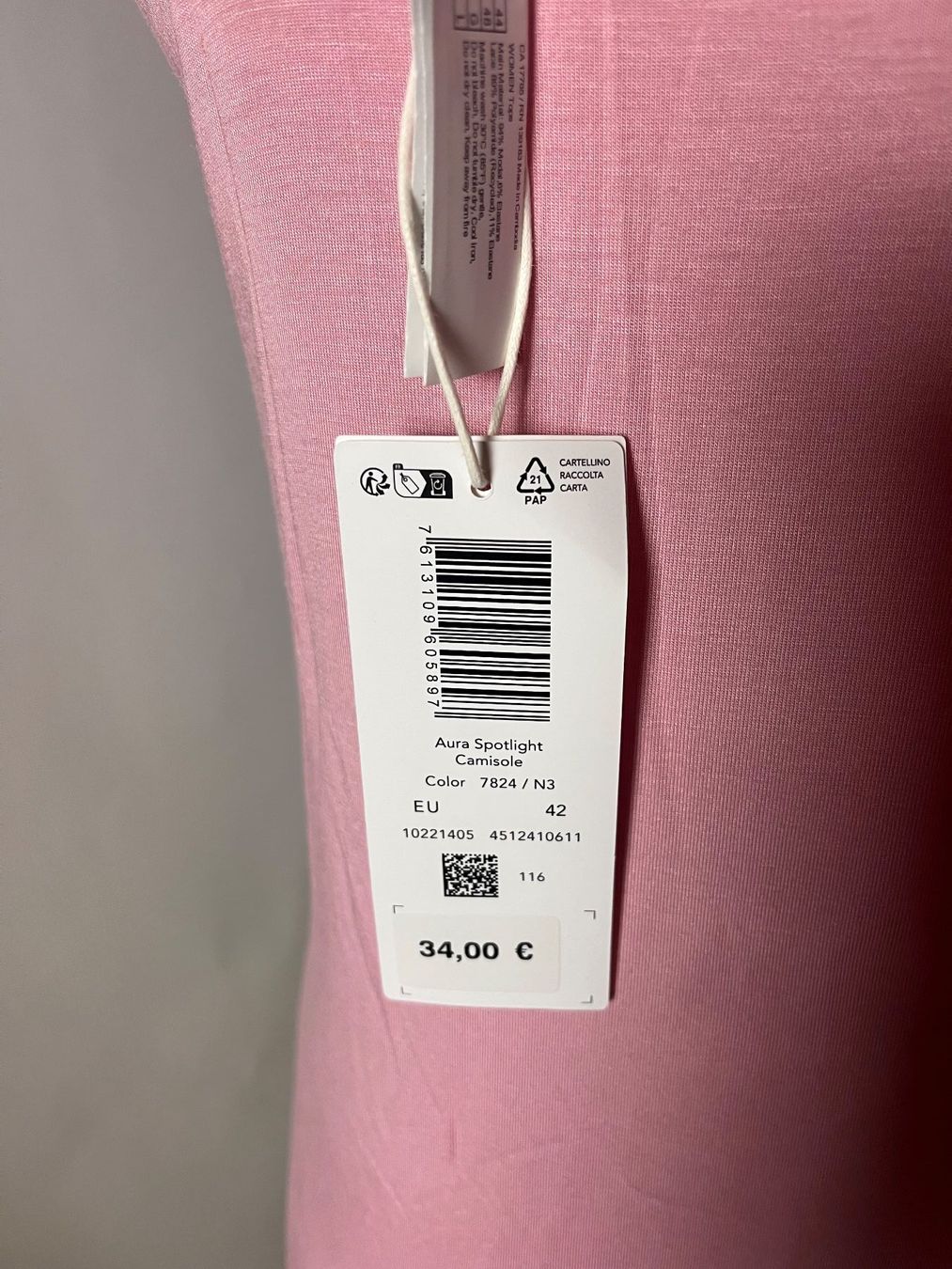 Triumph Tops: TRIUMPH, Camisole AURA SPOTLIGHT, Grösse 42, Farbe Hellrosa – Neu und originalverpackt aus Rudolfstetten von gst_g7xl 3