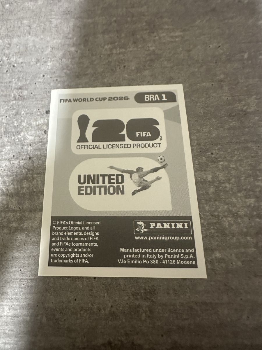 Panini Cartes à collectionner: BRA 1 , FIFA WORLD CUP 2026 PANINI  – Neuf (Voir description) à Frauenfeld par 1PegPeg1 1