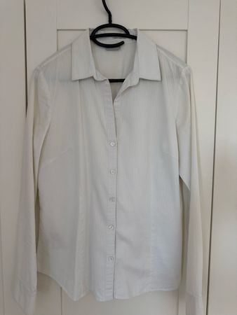 Damen Bluse H&M weiss gestreift Grösse 38