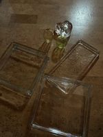 Glasbausteine und Kerzenhalter/ Kleine Vase Set guter Zustan