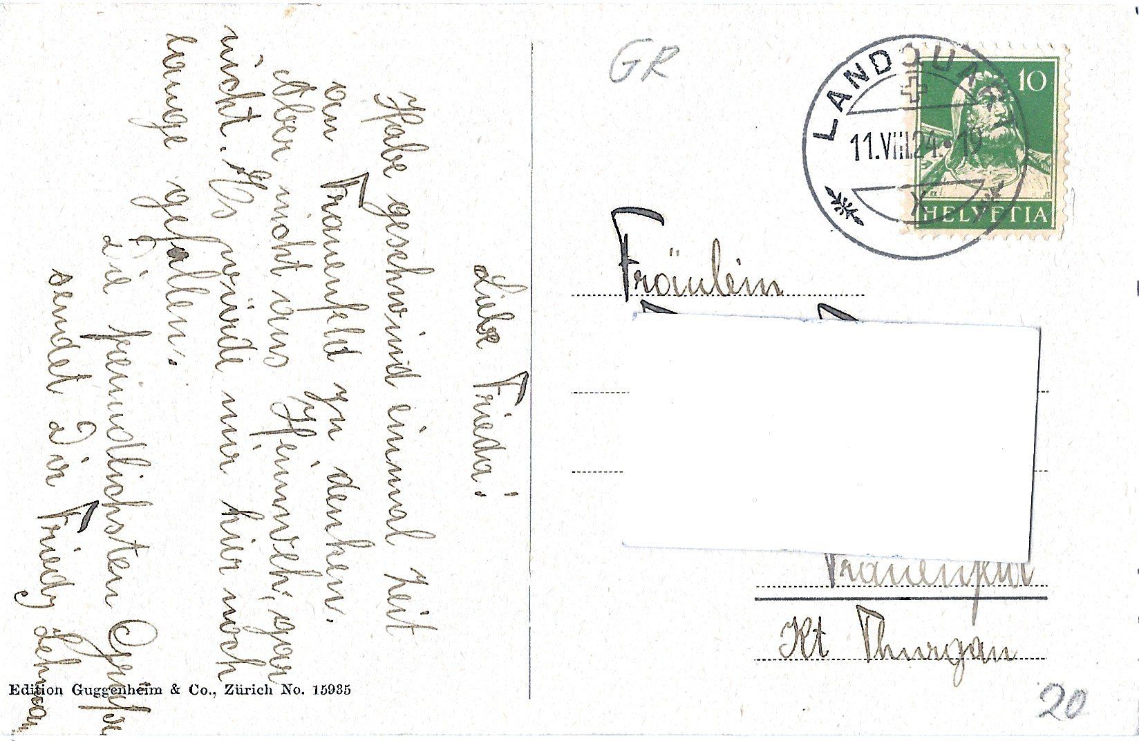 Cartes postales: LANDQUART – D'occasion à Bütschwil par Jackson1A 1