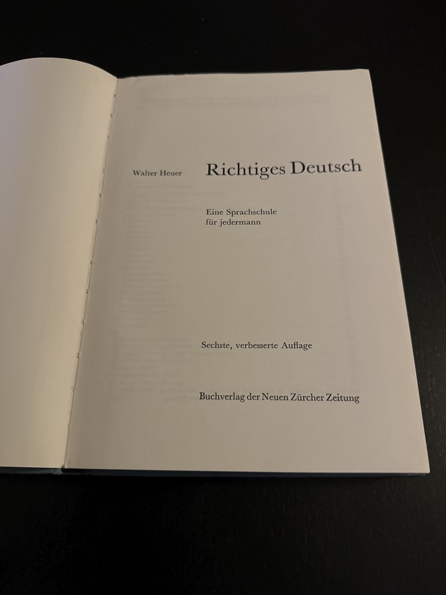 Bücher: Walter Heuer - Richtiges Deutsch – Gebraucht aus Erstfeld von Mario_boe0 1