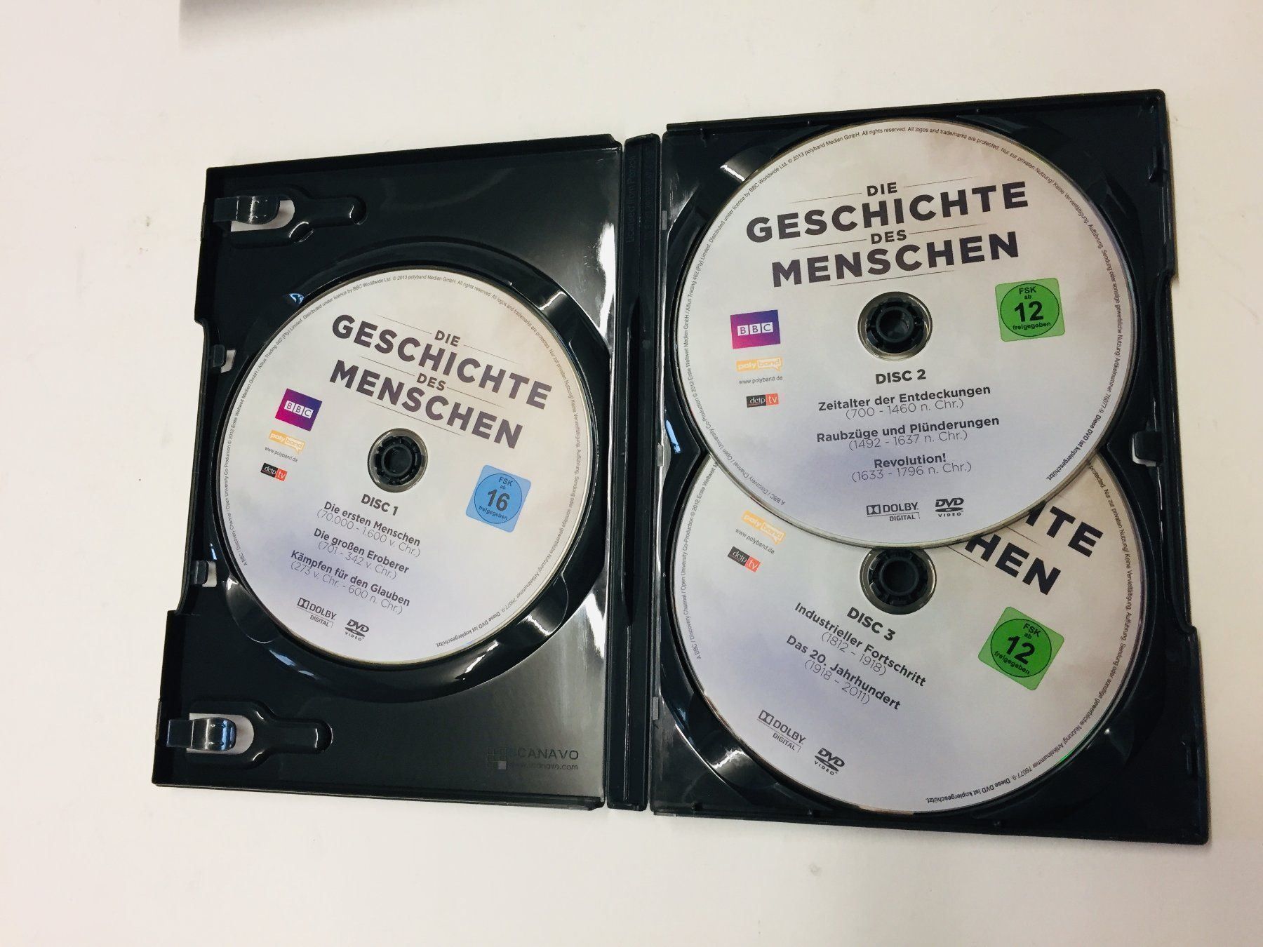 Alle DVDs: Geschichte der Menschen + 7 Weltwunder – Gebraucht aus Schaffhausen von sparzone 6
