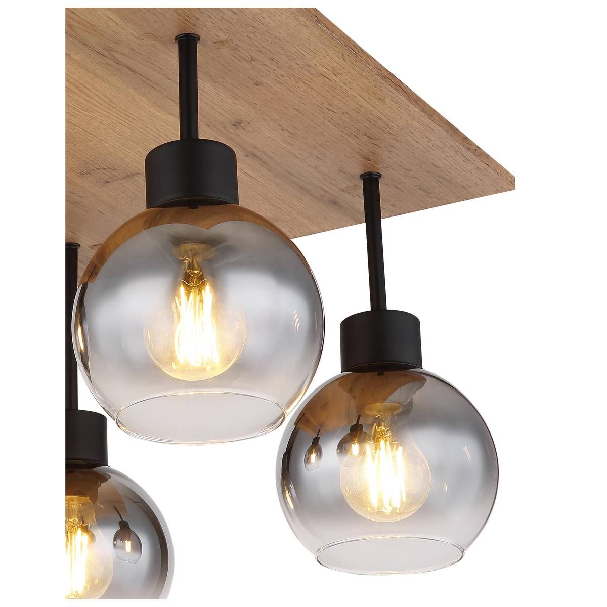 Kronleuchter & Deckenlampen: Deckenleuchte, Holzoptik, 40 cm x 40 cm – Neu (gemäss Beschreibung) aus Kreuzlingen von Smart-Light 6