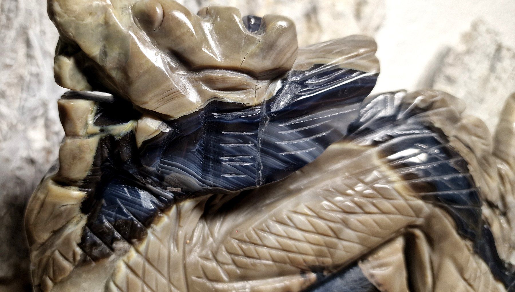 Minerali & Pietre curative: Vulkan Achat Chinesischer Drache 1.53kg – Nuovo (secondo la descrizione) da Matzingen venduto da Shay_Crystalz 4
