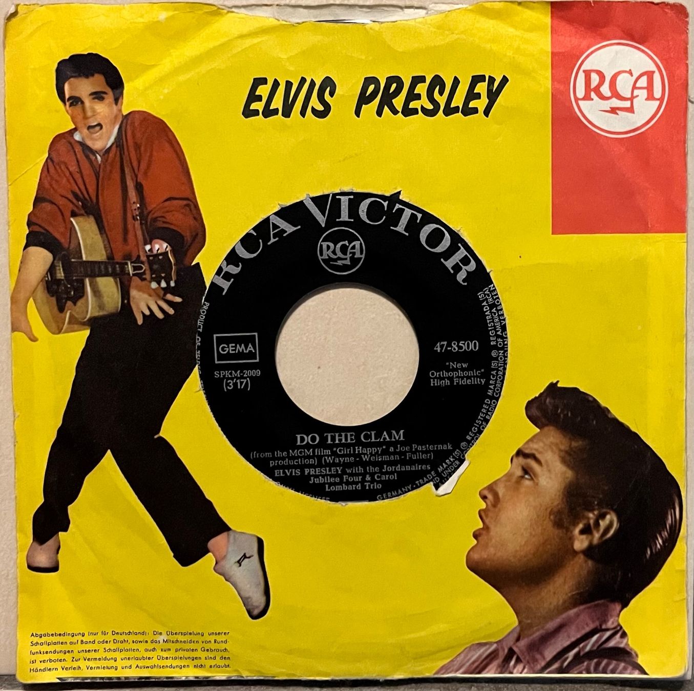 Schallplatten: ELVIS PRESLEY - DO THE CLAM / YOU'LL BE GONE – Gebraucht aus Bussigny von vinyl-pas-cher 1