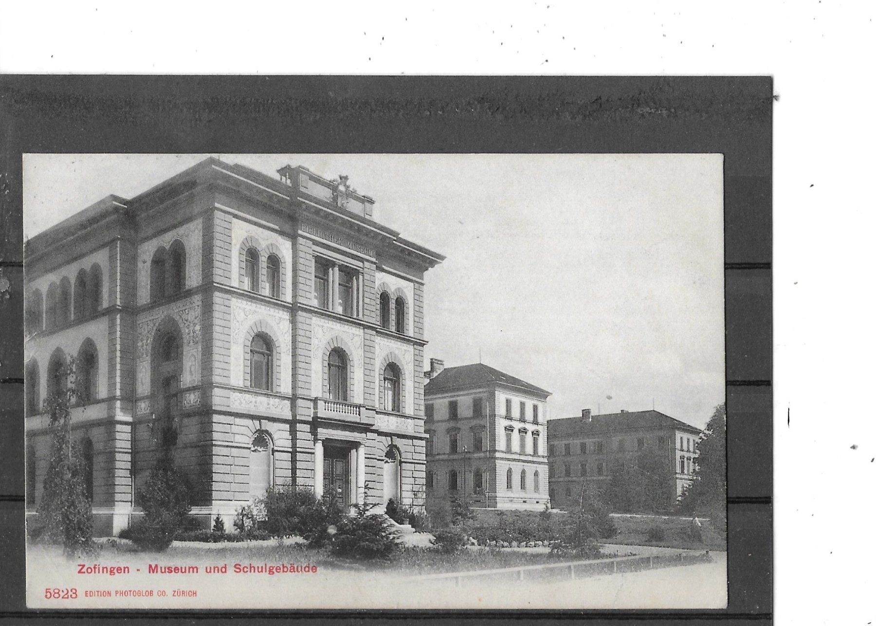 Cartes postales: AG Zofingen 1908 Museum und Schulgebäude – D'occasion à Schocherswil par Wilare