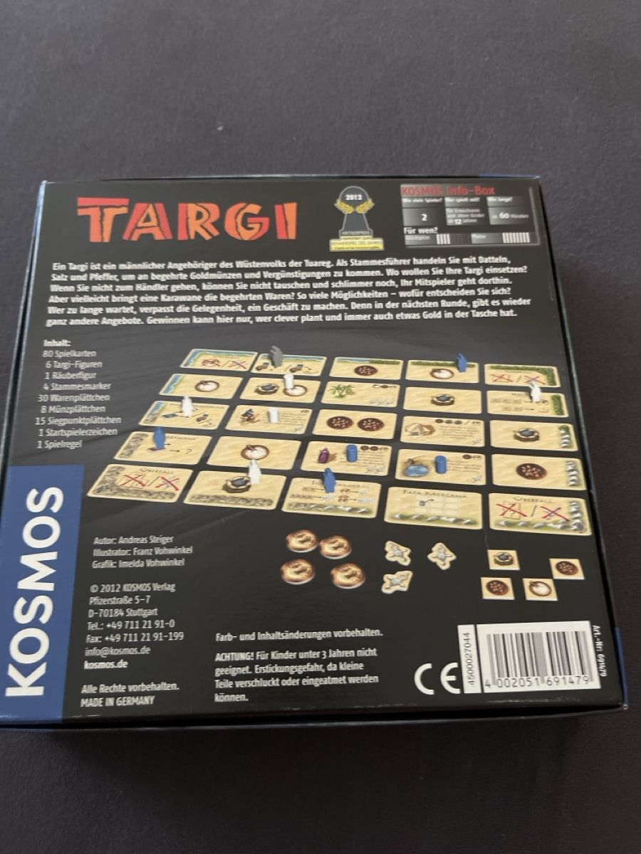 Kosmos Giochi: TARGI - ANDREAS STEIGER – Nuovo (secondo la descrizione) da Baar venduto da Girlpower1994 2