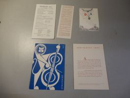Zürifäscht 1953 Sammlung, Programm und Grusskarte