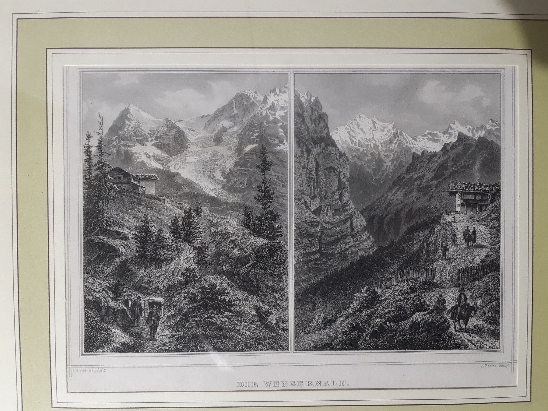 Grafica & Litografie: Litho Wengener Alp – Usato da Grindelwald venduto da carro5 1