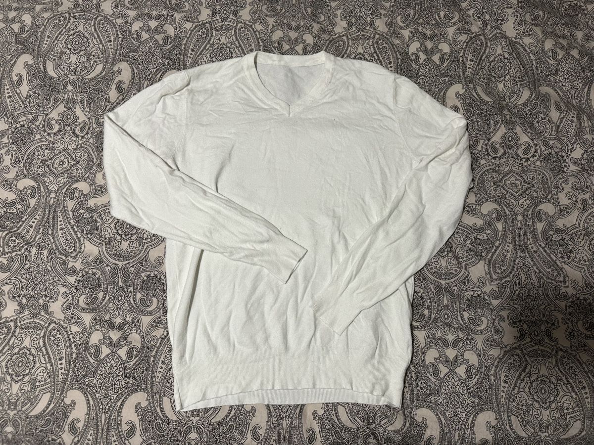 Pulls & Sweat-shirts: Pullover V neck white L – Neuf (Voir description) à Gordola par EleSecondHand-TCG 1