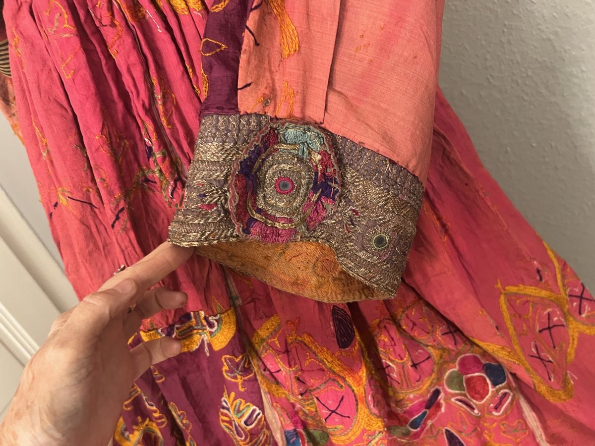 Vestiti: Splendide robe afghane, Unique, brodée main, mi 20ème, rare – Usato da Genève venduto da DELIRBEADS 5