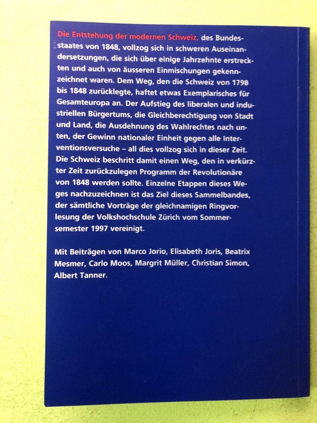 Bücher: Thomas Hildbrand, Albert Tanner: Zeichen der Revolution – Gebraucht aus Zürich von allp 9