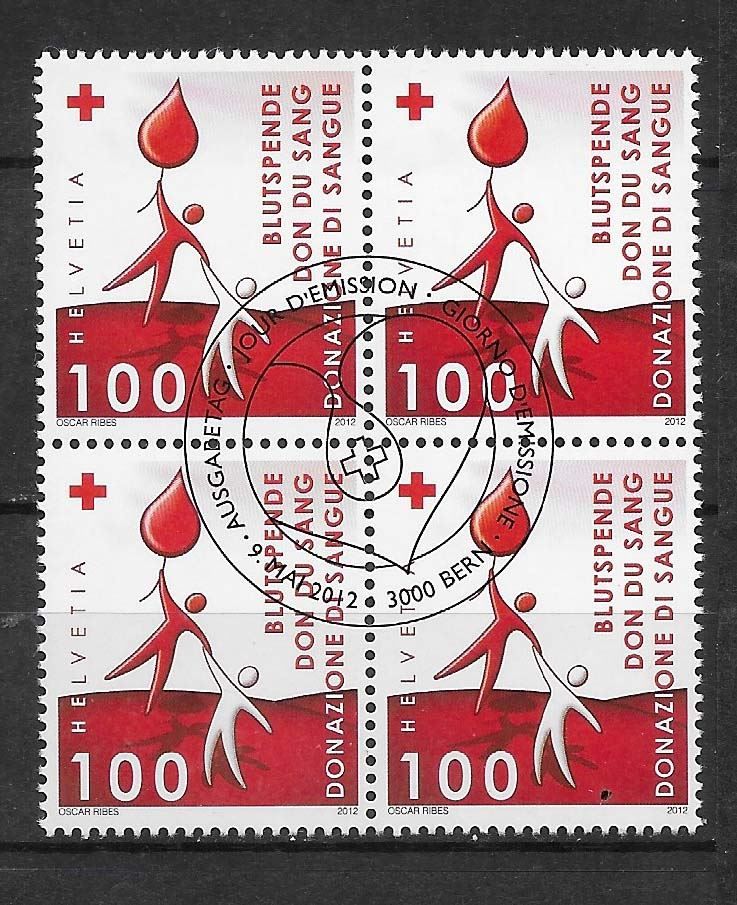 Tutti i francobolli: B1431 - Don du sang B4 1er jour – Usato da Trélex venduto da Phil_Albert