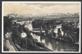 Zürich Teilansicht mit Limmat und Sihl