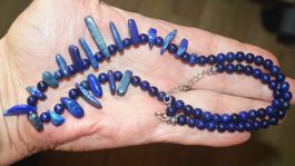 Halskette X-59 – Lapislazuli – 55 cm