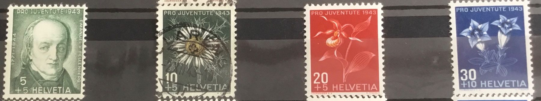 Tutti i francobolli: Pro Juventute 1943 Briefmarken – Usato da Kerzers venduto da Georges3210